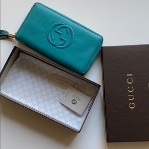 Gucci Soho Cellarius Large Zip Wallet